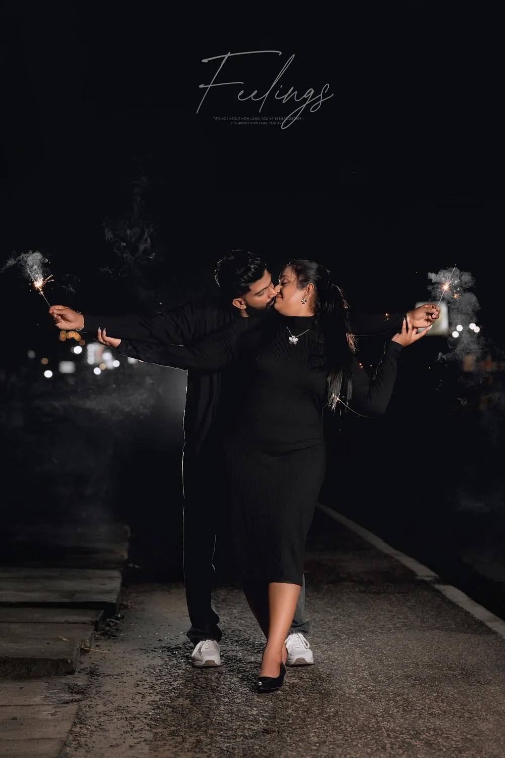 A cinematic couple portrait by Ishara Chathuranga Photography